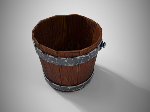 stylized bucket 3D Model