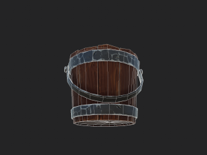 stylized bucket 3D Model