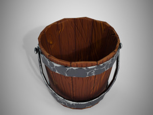 stylized bucket 3D Model