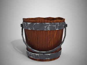 stylized bucket 3D Model
