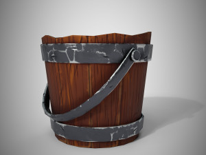 stylized bucket 3D Model