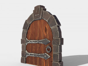 stylized door 3D Model
