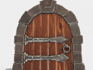 stylized door 3D Model
