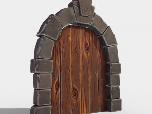 stylized door 3D Model
