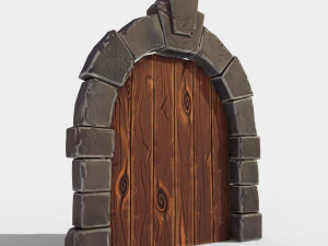 stylized door 3D Model