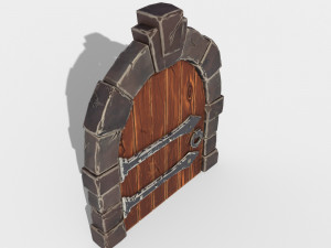 stylized door 3D Model
