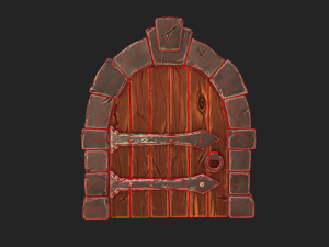 stylized door 3D Model