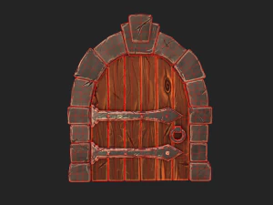 stylized door 3D Model