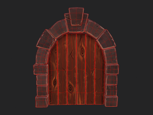 stylized door 3D Model