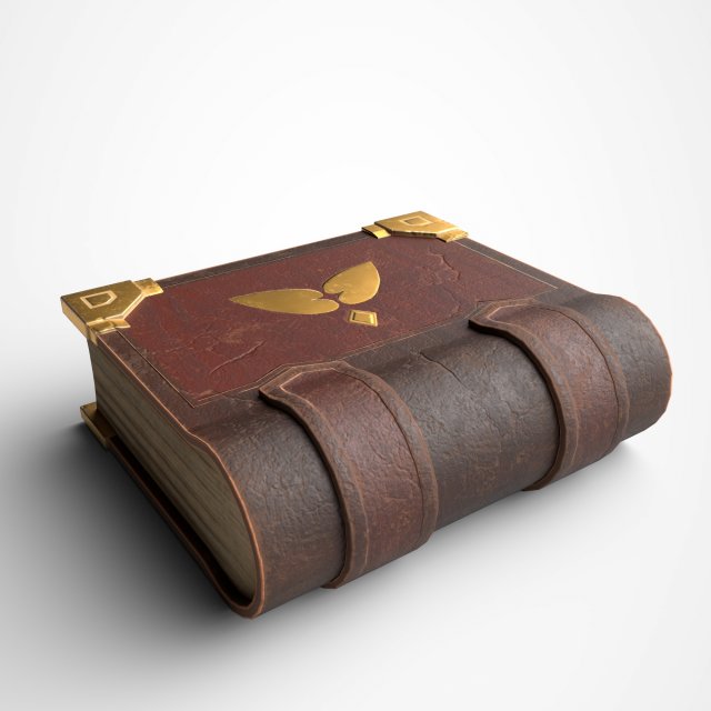 stylized book Modello 3D .c4d .max .obj .3ds .fbx .stl .blend 