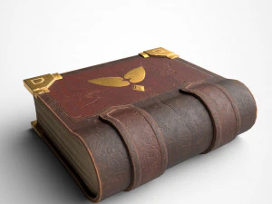 livro estilizado Modelo 3D