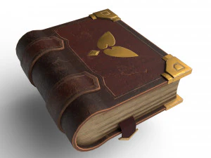 stylized book 3D Model