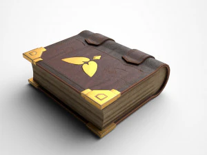 stylized book 3D Model