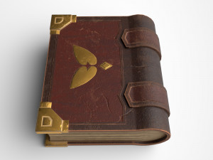 stylized book Modello 3D