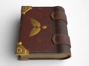stylized book 3D Model