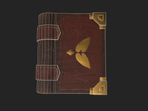 stylized book Modello 3D