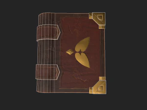 stylized book 3D Model