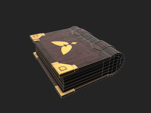stylized book Modello 3D