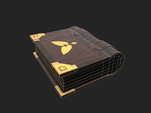 stylized book 3D Model
