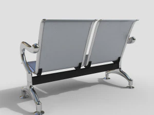 प्रतीक्षालय की सीटों की संख्या 3D मॉडल