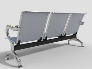 प्रतीक्षालय की सीटों की संख्या 3D मॉडल