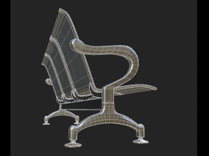 s of waiting room seats 3Dモデル