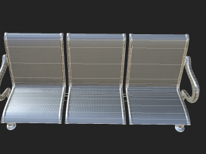 s of waiting room seats 3Dモデル