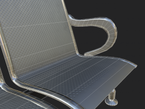 s of waiting room seats 3Dモデル