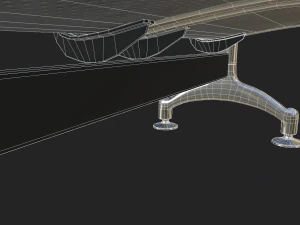 प्रतीक्षालय की सीटों की संख्या 3D मॉडल
