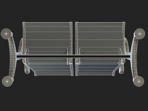 s of waiting room seats 3Dモデル