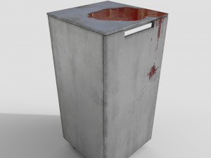 of bloody roll-up door cabinet 3D Model