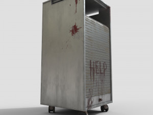 of bloody roll-up door cabinet 3D Model