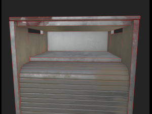of bloody roll-up door cabinet 3D Model