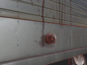 of bloody roll-up door cabinet 3D Model