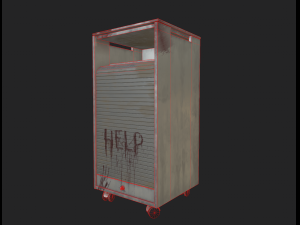 of bloody roll-up door cabinet 3D Model