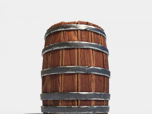 barril estilizado Modelo 3D