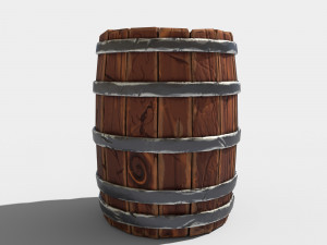 stylized barrel 3D 모델