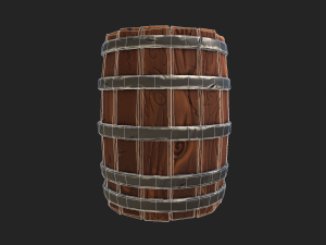 stylized barrel 3D 모델