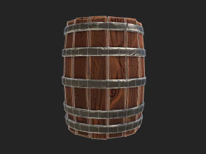 barril estilizado Modelo 3D