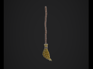 stylized broom 3D Model