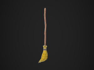 stylized broom 3D Model