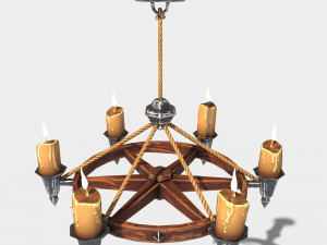 stylized chandelier 3D Model
