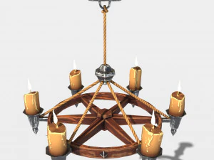 lampadario stilizzato Modello 3D