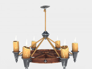 stylized chandelier 3Dモデル