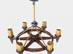 stylized chandelier 3Dモデル