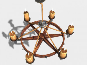 stylized chandelier 3Dモデル