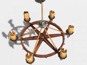 stylized chandelier 3D Model