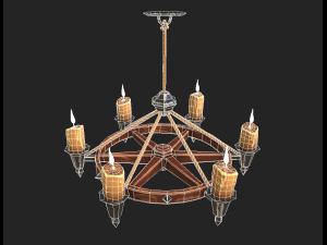 stylized chandelier 3Dモデル