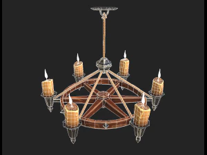 stylized chandelier 3D Model