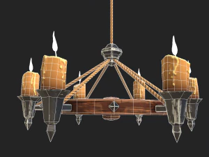 stylized chandelier 3D Model
